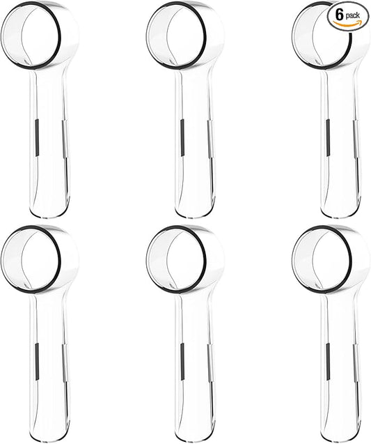 HSYTEK 6 Pack Toothbrush Cover Caps Compatible with Oral B Braun Replacement Heads, Fits for Cross Action Brush Heads and Pro 1000 Electric Toothbrushes, Convenient for Travel and More Sanitary