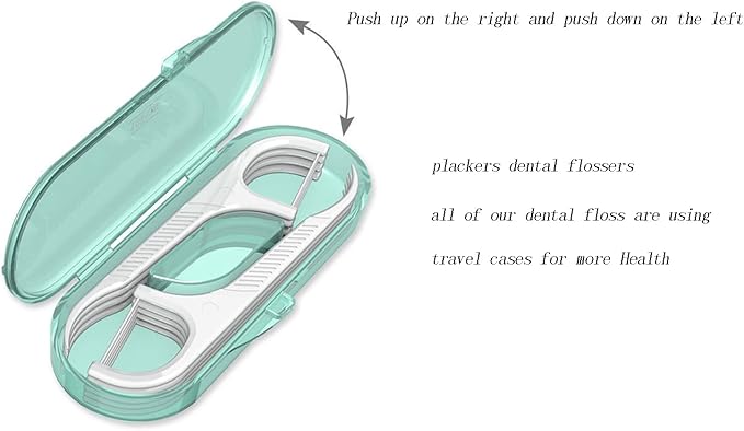 High Toughness Professional Toothpicks Sticks Dental Floss Picks 100 Picks Threader Flosser with 10 Storage Cases, flossing for Family,Hotel,Travel