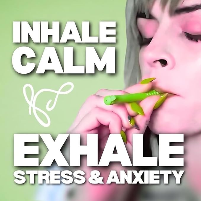 Chewable Breath Sticks containing Essential Oils,chewable Breather Quit Smoking，Stop Smoking Aids Work, Can Taken Anywhere Focus Clear Respiratory