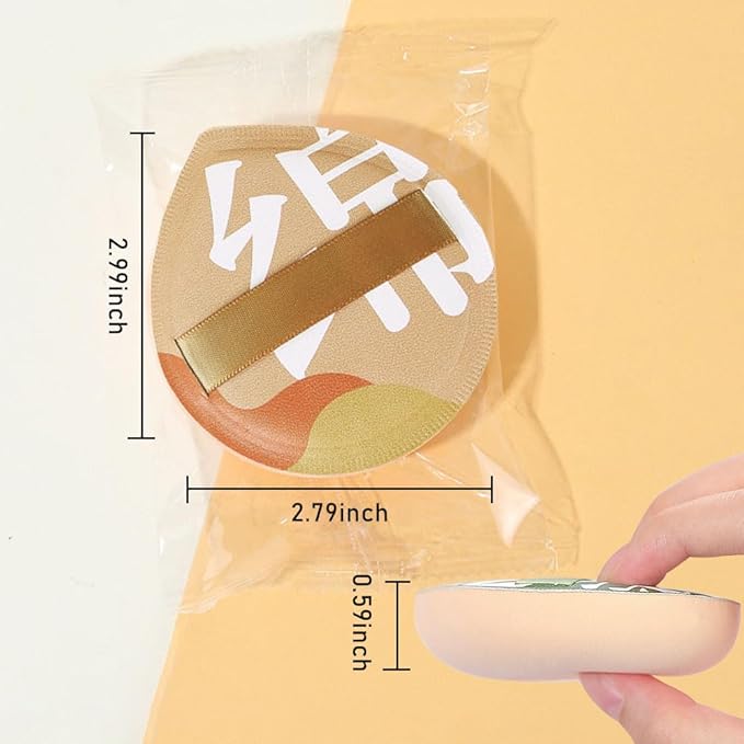 Makeup Sponge for Foundation Concealer and Powder,Latex Free Blender Sponge for Natural and Easy Makeup Soft Long Lasting Beginner-friendly,Travel Size Beauty Makeup Tools (Brown XL 5 Pcs)