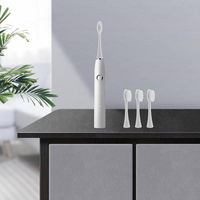 Didiseaon 3pcs Replacement Toothbrush Heads Soft Bristles Electric Toothbrush Fittings Compatible for Adults and Oral Care Accessory