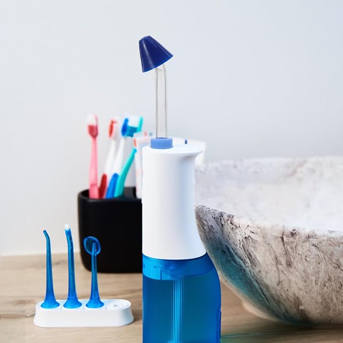 Generic 2pcs Water Flosser Replacement Tips - Oral Irrigator Heads Cleaning Oral Nozzles Refill Heads for Replacement - Nozzle for Teeth and Nasal Irrigation Compatible with Waterpik