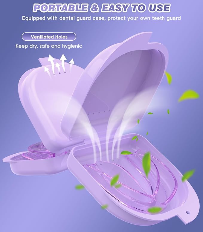 Litlcutie Mouth Guard for Grinding Teeth at Night, Night Guards for Teeth Grinding, Mouth Guard for Sleeping, Small (4 Pack)