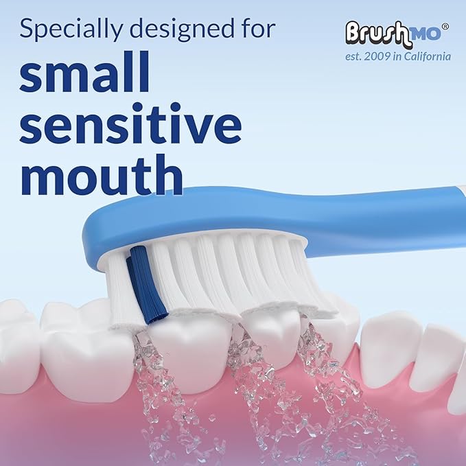 Brushmo Kids Replacement Toothbrush Heads, Compatible with Philips Sonicare for Kids HX6032 & HX6042, Ultra-Soft Dupont Bristles, 8-Pack for Ages 6+, Multi-Color (BM648)