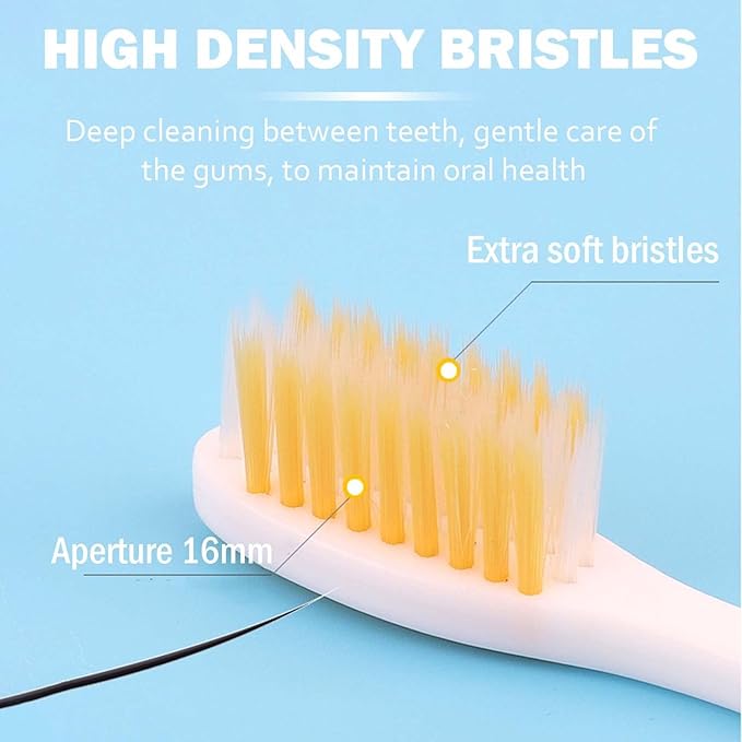 2-Pack Folding Travel Toothbrushes – Soft Bristle, Compact & Portable Toothbrush for Camping, Hiking, Business Trips & Daily Use