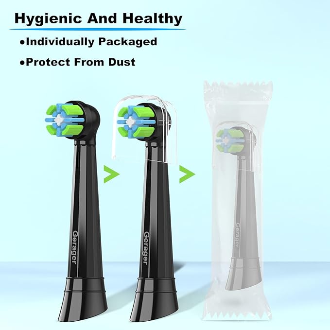 8 Pack Toothbrush Replacement Heads Compatible with Oral B iO, Toothbrush Heads Compatible with Oral B iO 3 4 5 6 7 8 9 10 Series Electric Toothbrushes, White