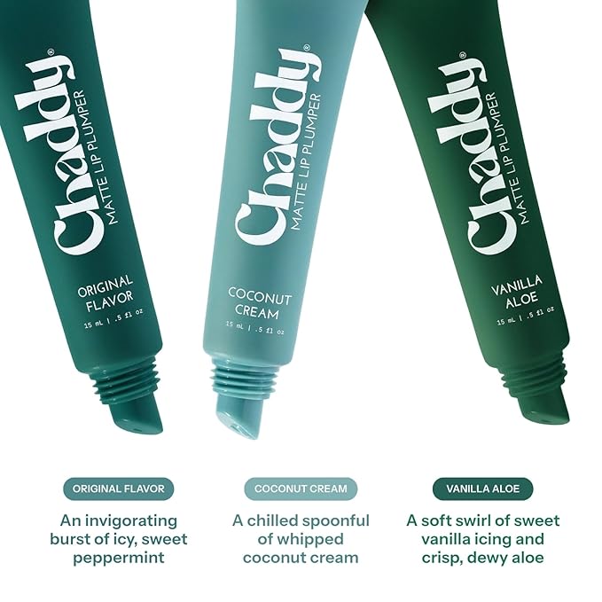 Chaddy Matte Lip Plumper - Hydrating Lip Plumper with Hyaluronic Acid | Plumping Lip, Natural Lip Care and Enhancer - 0.5 fl.oz (Vanilla Aloe)