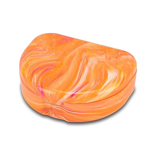 Designer Marbled Retainer Cases, Assorted Colors, 24 Pack