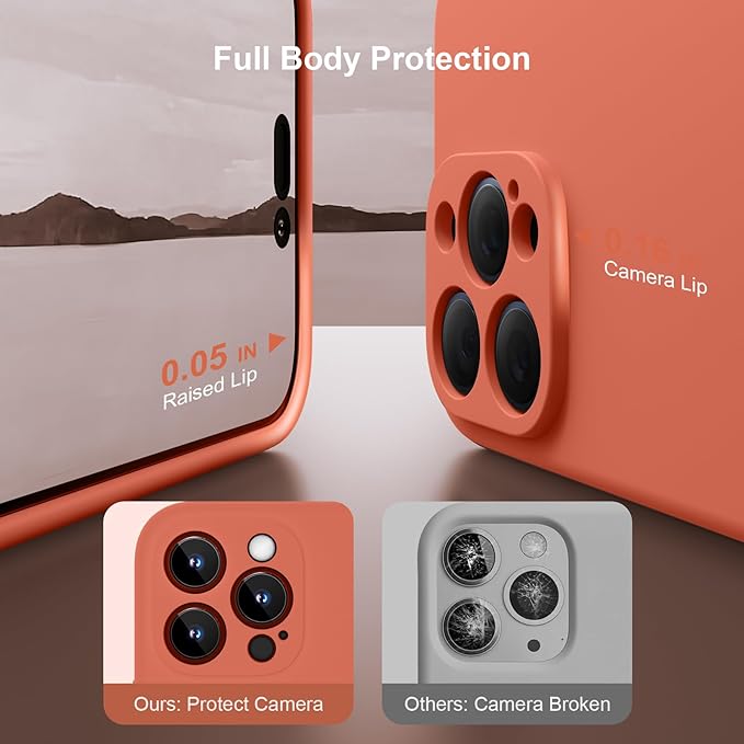 Magnetic for iPhone 15 Pro Case, Compatible with MagSafe, with 9H Nano Screen Protectors, Full Camera Protection, Silicone Shockproof Microfiber Lining Phone Case 6.1", Pink Pomelo
