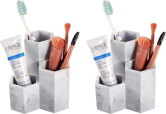 Toothbrush Holders for Bathrooms Toothpaste Holder Stand Bathroom Organizer for Toothbrush Makeup Brushes Holder