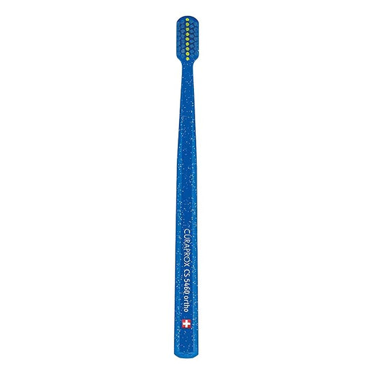 Curaprox CS 5460 Orthodontic Toothbrush – Adult Braces Care | Gentle Cleaning with Bracket Groove | Random Color | Single Pack