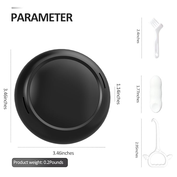 Retainer Case with Mirror,Slim Aligner Case with Vent Holes,Cute Night Mouth Guard Box,Retainer Removal Tool and Brush (Black Blue)