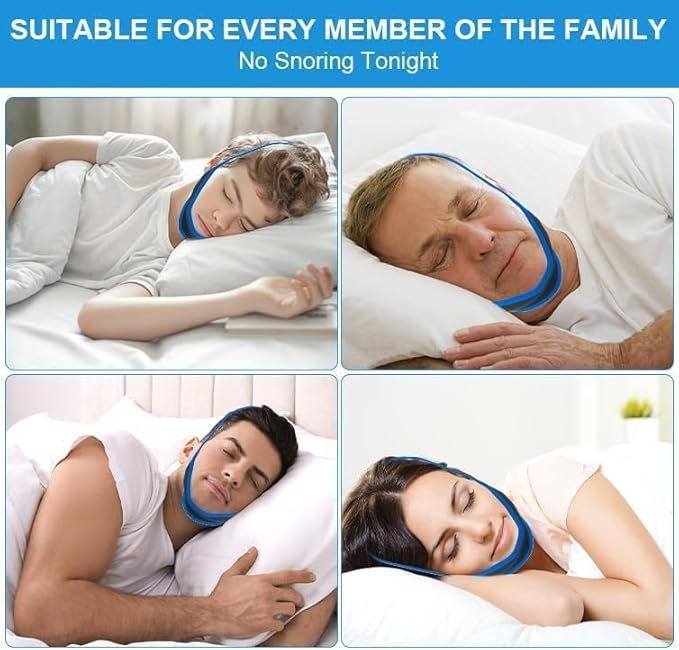 Anti Snoring Devices Anti Snoring Chin Strap for Men Women Adjustable Stop Snoring Solution Chin Straps Sleep Aids for Snoring Mouth Breather Devices