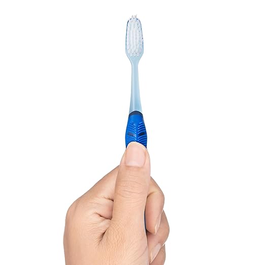 GUM Deep Clean Technique Toothbrush - Full Head - Soft Toothbrushes for Adults with Sensitive Gums - Extra Fine Bristles, 2 Count
