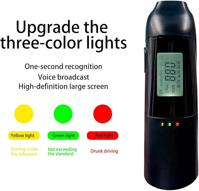 Breathalyzers Professional-Grades Accuracy Portable Breath Alcohols Tester for Personals & Professional Use