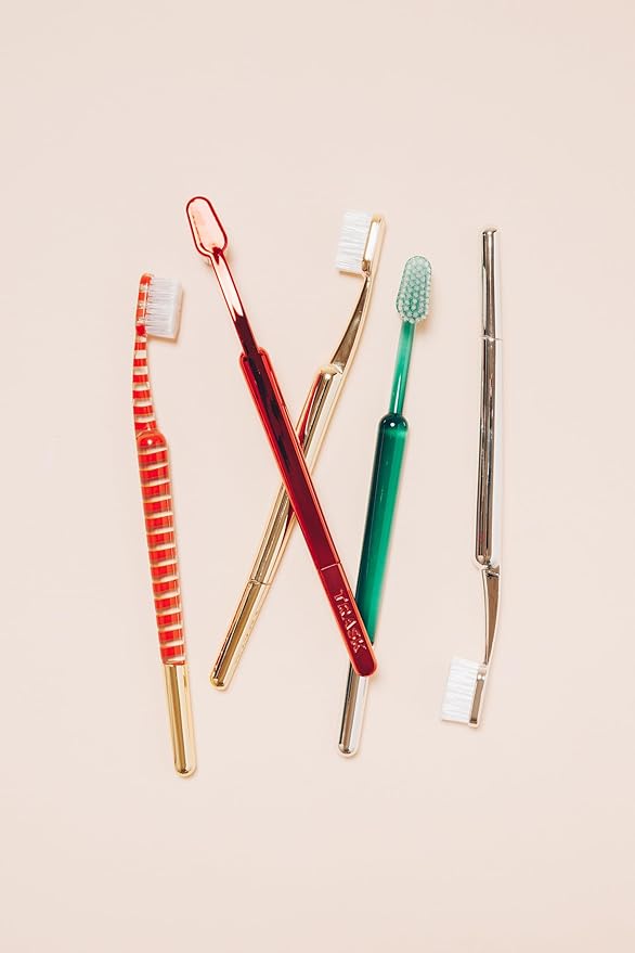TRASK The Better Brush - Luxury Soft Bristle Dentist Designed Manual Toothbrush for Adults, Verde