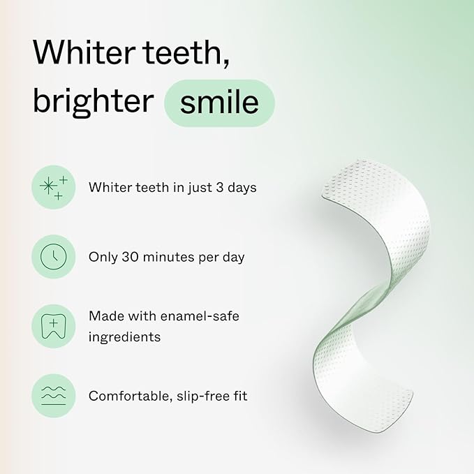 Opalescence Teeth Whitening Strips (24 Treatments) Hydrogen Peroxide Formula 10% – Enamel Safe – Comfortable Slip Free - Teeth Bleaching - Sensitivity Free - Plus Toothbrush- 6050-2T