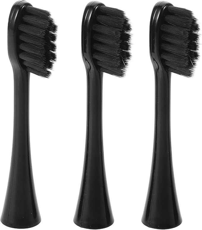 VALICLUD 3pcs Soft Bristles Replacement Toothbrush Heads for Electric Toothbrush, Compatible Adult and Reusable Brush Head Parts for Oral Care