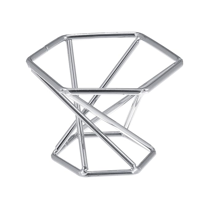 VOCOSTE Makeup Sponge Holder, Beauty Sponge Dry Stand, Beauty Sponge Holder, Makeup Beauty Egg Drying Stand for Vanity, Silver Tone