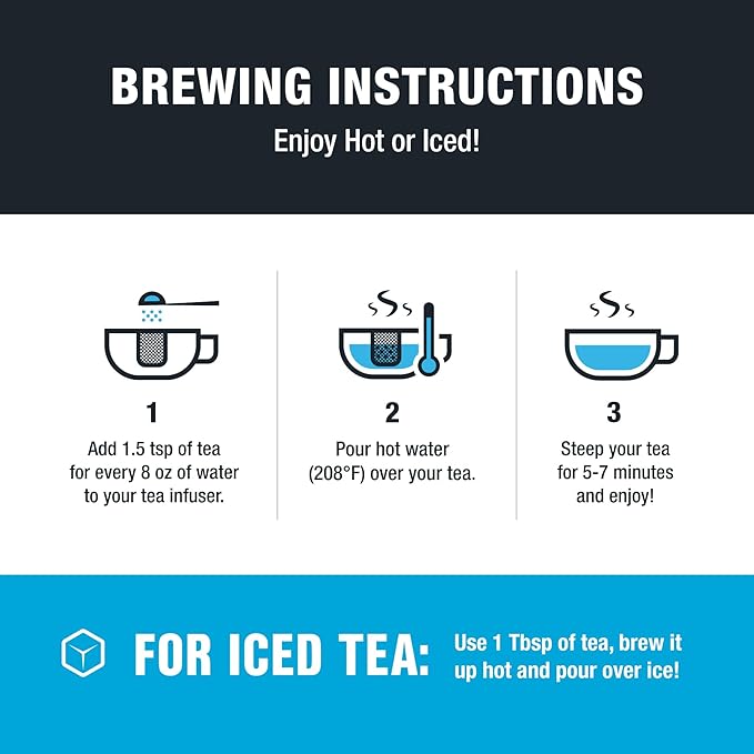 Tiesta Tea - Lemon Ginger Turmeric, Loose Leaf, Lemon Ginger Herbal Tea, Premium Blend, Non Caffeinated Herbal, Make Hot or Iced & Brews Up to 50 Cups, 5 Ounce Refillable Tin