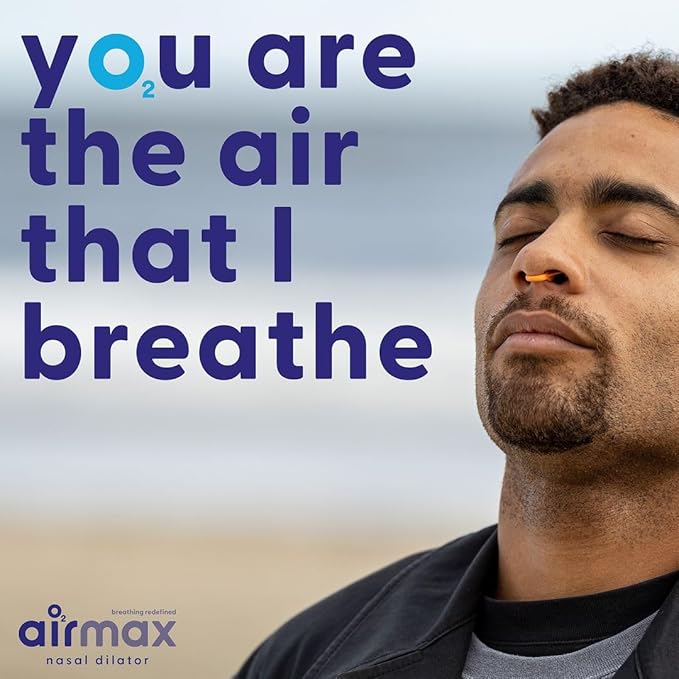 AIRMAX Nasal dilators for Sleeping - 76% More Airflow - Anti Snore Device - Breathe Freely Through The Nose - Sinus Relief, Sleep aid and snoring Solution - 2X Small Blue - 6 Month Relief
