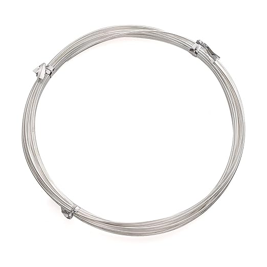 Silver Plated Wire 0.8mm 5 Meters Bead Cord for Bracelet Necklace Charm Beading Jewelry Making Findings
