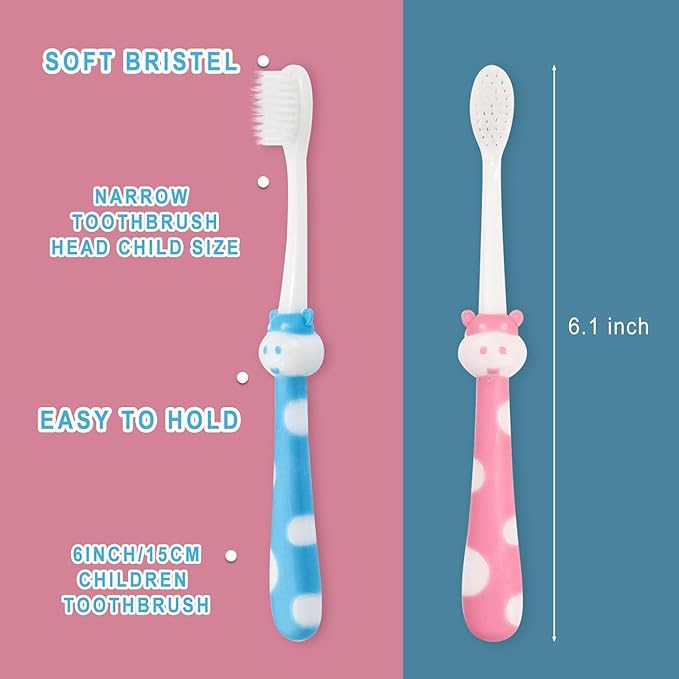 50pcs Toddler Toothbrush Set, Kids Manual Toothbrushes, Soft Bristles, Age 2+ Children, Individually Wrapped