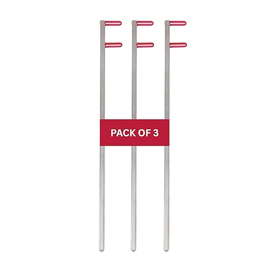 Dental X-Ray Positioning Arm - Pack of 3 XCP/BAI Style Red BiteWing Color-Coded Stainless Steel Autoclavable Reusable - Compatible with Film PSP & Digital Sensors