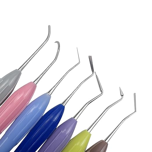 Dental Composite Resin Filling Spatula, YOUYA DENTAL 1PC Resin Filled Restorative Instrument Filler Silicone Handle Spatula Aesthetic Restoration Resin Filler Dentist Tools Dentistry Tools Non-Slip