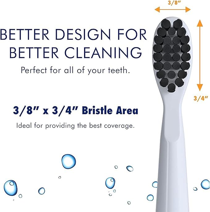Sonic-FX Solo Sonic 3 Brushing Modes Toothbrush with Smart Timer, Rechargeable Charging Dock | Electric 1 Interdental and 2 Tooth Brush Heads Toothbrush Includes Replacement of Heads, White