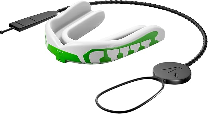 Velocity Champion Youth Mouthguard, 1 Pack, Lime & White - for Ages 11 to 18 - Ideal for Lacrosse, Football, Hockey, Basketball, Soccer, Boxing, Martial Arts, Field Hockey, and More