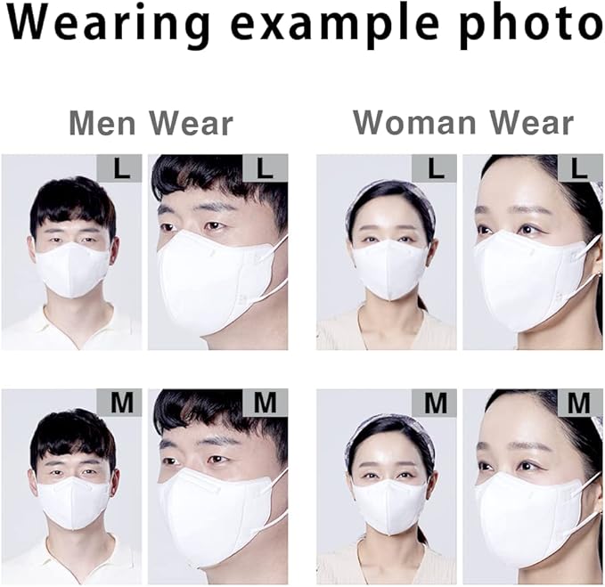 HOMSSEM [25pcs] VIUUM Deluxe Korean Face Color Mask– Soft and Durable Korea Face Mask for Adults –2D 4-Layer Filter 6Color (Pink beige-Large)