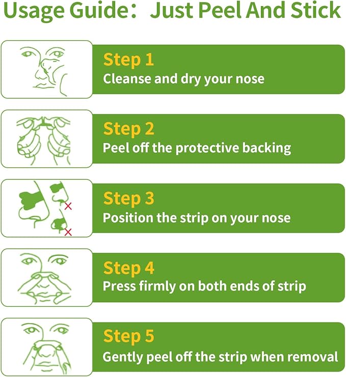Nasal Strips for Snoring & Breathing Relief | Nose Tape for Nasal Congestion Relief | Effective Nose Strips to Open Airway, Improve Sleep & Anti Snoring (30 Packs)