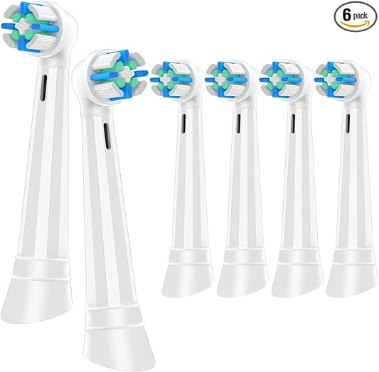 Replacement Heads Compatible with Oral B iO 3 4 5 6 7 8 9 10 Series Electric Toothbrush,Toothbrush Heads Compatible with Oral B iO Replacement Heads, Medium Bristles for Effective Cleaning,White