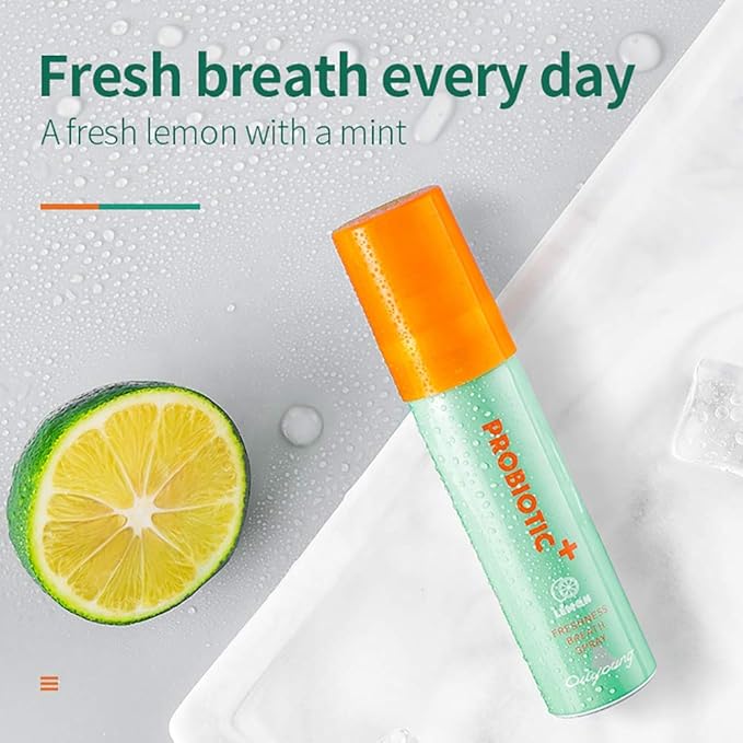 Breath Spray for Bad Breath Fresheners Mouth Spray Mint Oral Care Health Spray for Dry Mouth With Surprise Gifts, 0.5 fl.oz/Bottle (Pack of 2)