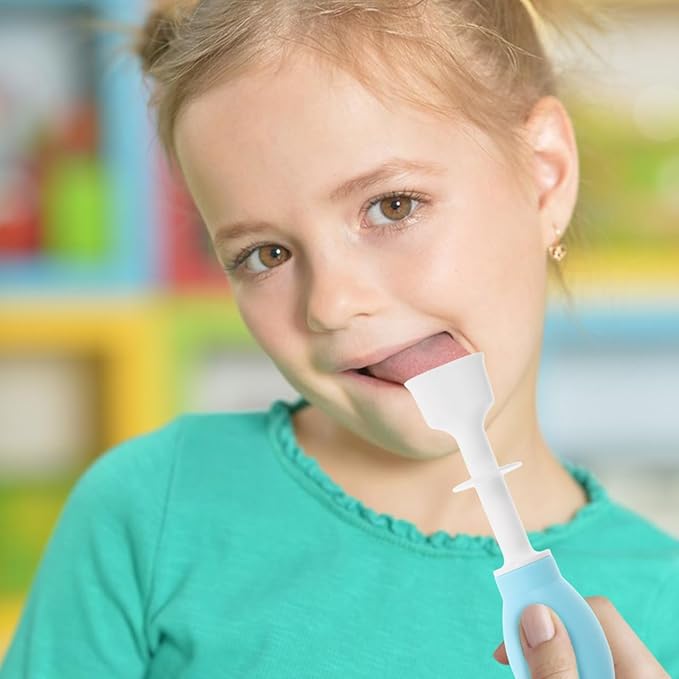 SAFIGLE Tongue Muscle Rehabilitation Device for Speech Therapy Oral Motor Therapy Tool with Silicone Suction Puller for Elderly and Kids Tongue Trainer for Swallowing Improvement