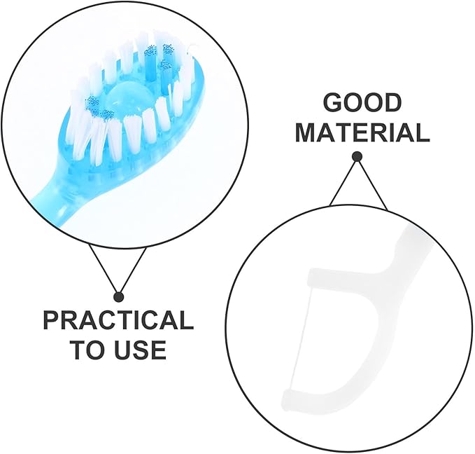 10pcs Mini Travel Toothbrush Kit with Soft Bristles Disposable Portable Oral Care for Single Use and Convenient On-The-go Cleaning