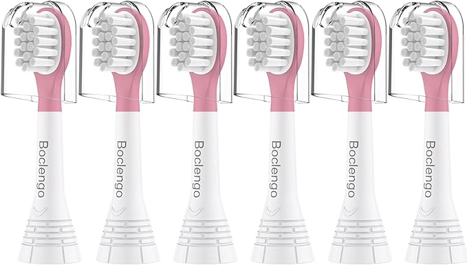 Kids Toothbrush Heads for Philips Sonicare Kids Replacement Heads, for Phillips Sonic Care Kid Small Brush HX6032/94, HX6340,HX6350,HX6320,Soft Compact Brush Head for 3-7 Child,6 Pcs Pink