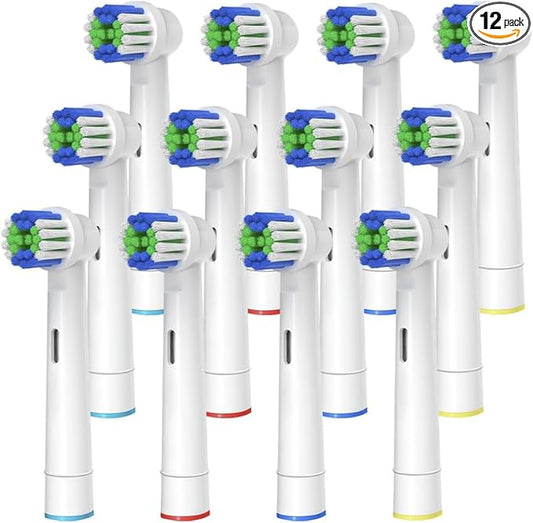 Toothbrush Replacement Heads 12 Pack Compatible with Oral B Professional Care, Triumph, Smart Series, Trizone & Vitality Models – Precision Clean Soft Bristles for Deep Plaque Removal