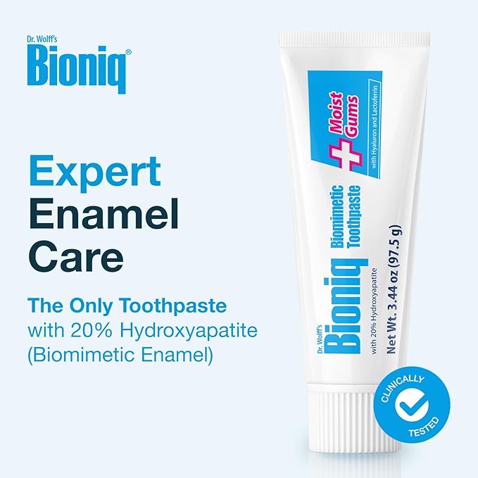 Bioniq Plus Biomimetic Toothpaste with 20 Percent Hydroxyapatite for Teeth and Gums I Clinically Tested I 3.44 Oz