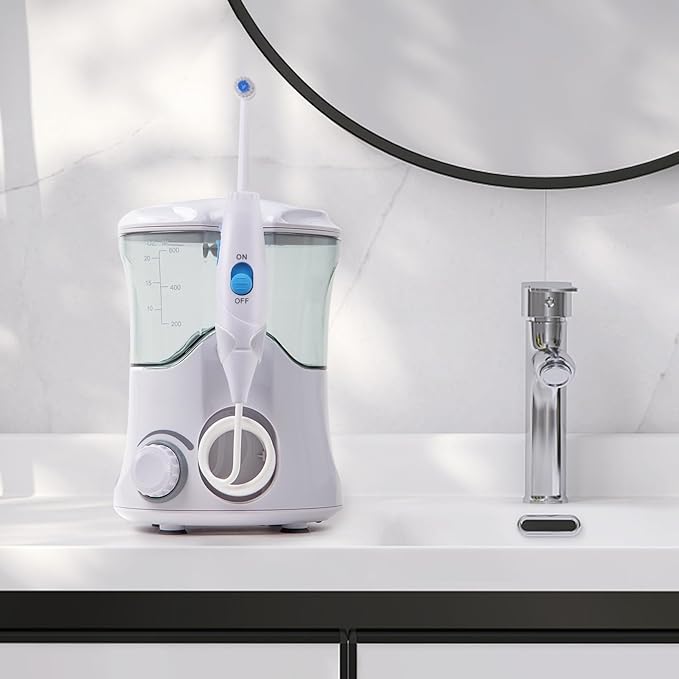 Replacement Hose and Handle Parts Compatible with Waterpik Water Flosser WP-100 WP-300 WP-660 WP-900 Series Oral Irrigator, Plastic Handle, Oral Hygiene Accessories (Slide Switch)