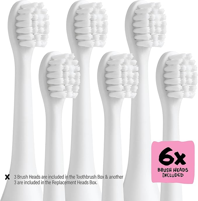 Made by Dentists Kids Electric Toothbrush - Rechargeable Vibrating Toothbrush with Timer, Includes 6 Replacement Heads, Halloween Gifts for Kids, Girls and Boys, Kid & Toddlers Age 2+, Cheetah