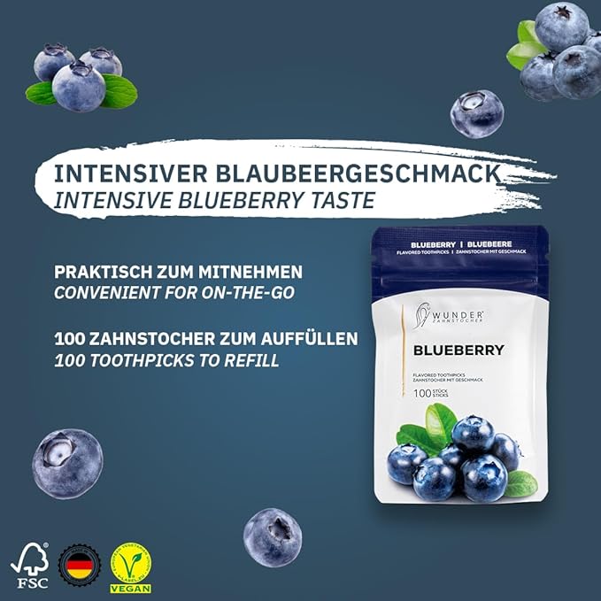 Wonder Toothpick - Flavored Toothpicks - Infused with Natural Flavors for Long-Lasting Freshness - Portable & Convenient - 100 Picks