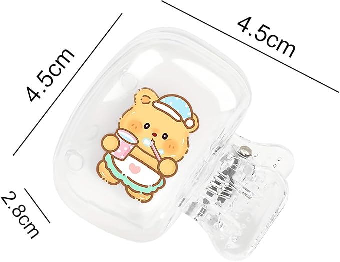 Upgrade Travel Toothbrush Head Covers Toothbrush Protector Cap Brush Pod Case Protective Portable Plastic Clip for Household Travel, Bathroom, School, Camping, Business (I, 2 Pack)