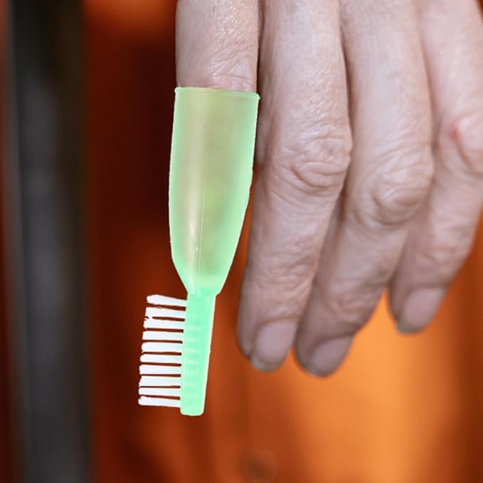 20pcs Mini Finger Toothbrushes Soft Short Handle Detention Use Teeth Cleaning Tools Anti-Self- Dental Brushes for Oral Care