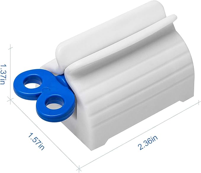 Max Toothpaste 5 Pack - 36.5 OZ Total Fresh Cool Mint – Bonus Squeezer Key, Whitening & Fluoride Tubes | Fits Most Toothpaste Sizes | Easy Squeeze, No Waste | 5-Pack Value Set