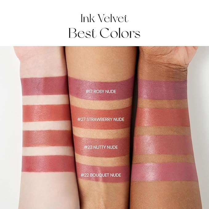 Peripera Ink the Velvet Lip Tint - High Pigment Color, Longwear, Weightless, Not Animal Tested, Gluten-Free, Paraben-Free (18 STAR PLUM PINK)