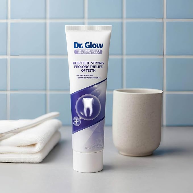 Gingivitis Treatment Toothpaste for Elderly & Mid-Aged, Gum Repair for Receding Gums Hydroxyapatite Toothpaste, Periodontal Disease Treatment for Seniors, Fluoride Free Gum Disease Treatment