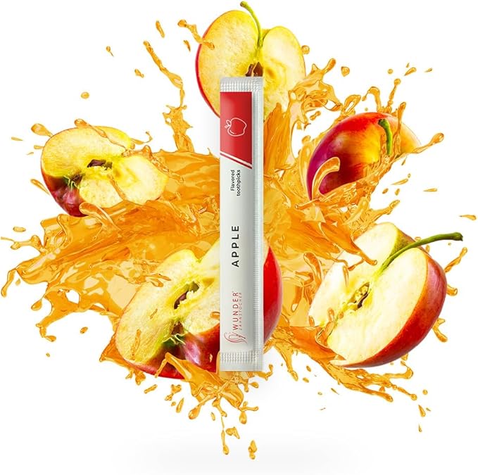 Wonder Toothpicks with Flavor - 100x Flavored toothpicks Individually Packed in 8 Refreshing Varieties - Gentle Oral Hygiene - Fresh Breath - Individually Packed Toothpicks with Flavor