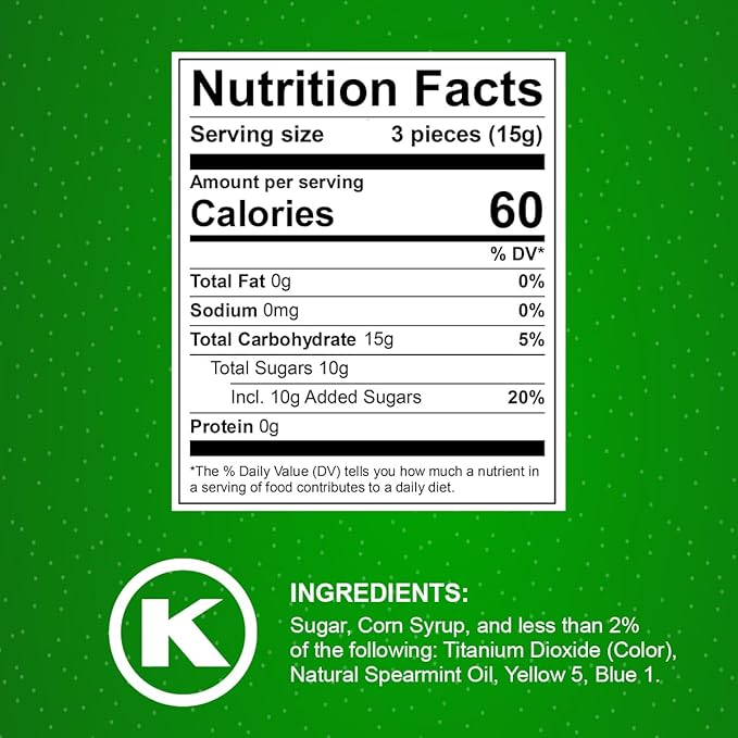 Starlight Spearmint Individually Wrapped Candy, 6 Pound Bulk Pack, Sweets for On the Go Refreshment, Starlight Mints Bulk Candy.